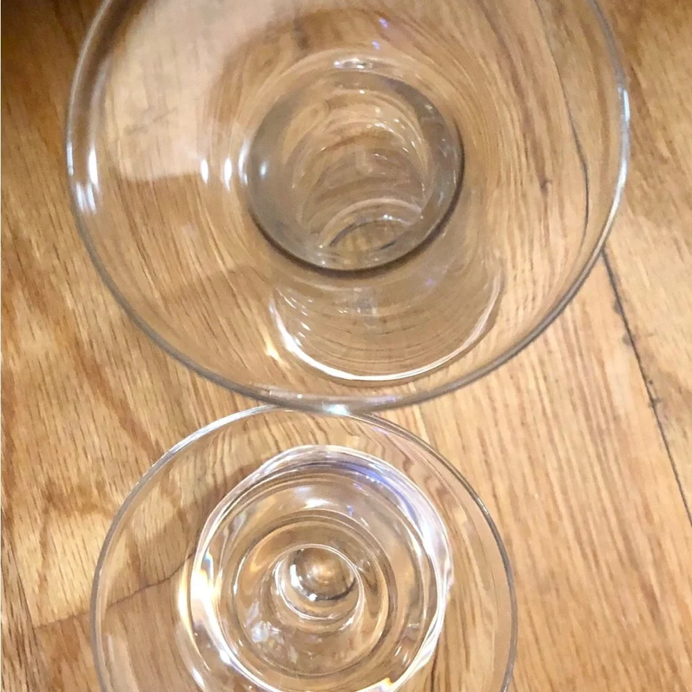 Lenox Fine Crystal Rhythm Taper Or Pillar Candlesticks Set of 2